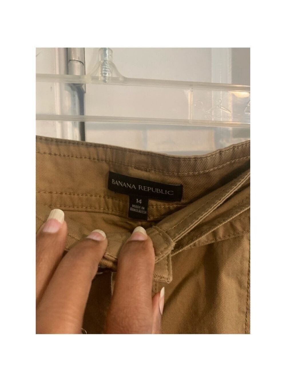 Women's Banana Republic Khaki Skirt Size 14 - Picture 5 of 6